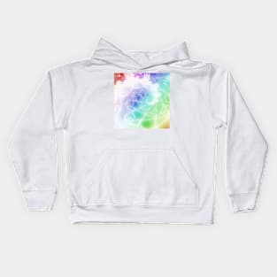 Lacy Rainbow Spiral Kids Hoodie